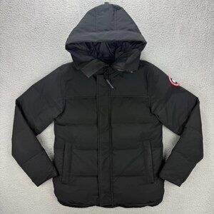 Canada Goose Coat Mens Small S Black MacMillan Parka Down Jacket Hooded Winter